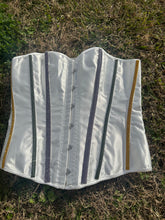 Load image into Gallery viewer, White Mardi Gras Corset