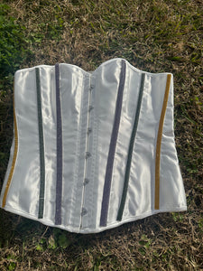 White Mardi Gras Corset