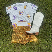 Load image into Gallery viewer, LSU Sequin Patch Shirt