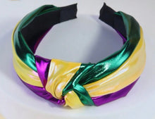 Load image into Gallery viewer, Metallic Mardi Gras Headband