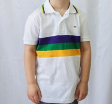 Load image into Gallery viewer, Kid’s 3 Striped Mardi Gras Shirt