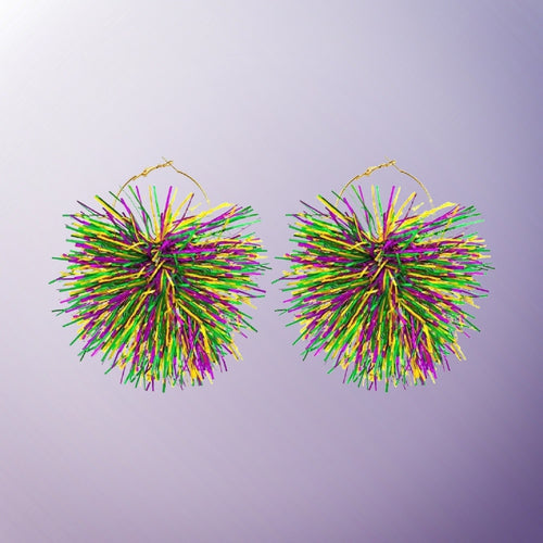 Party Pom Pom Earrings