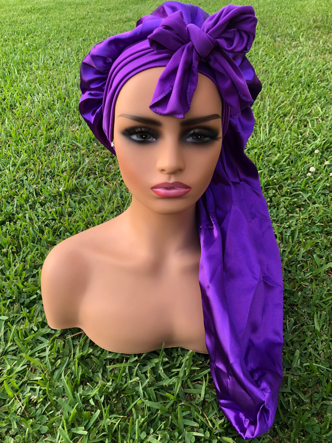 Purple Braid Scarf