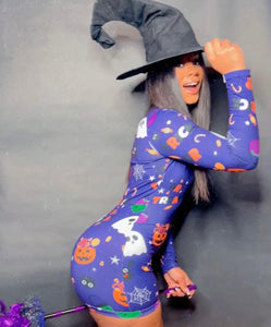 Purple Halloween Onesie